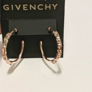 Givenchy rose gold hoop earrings. New